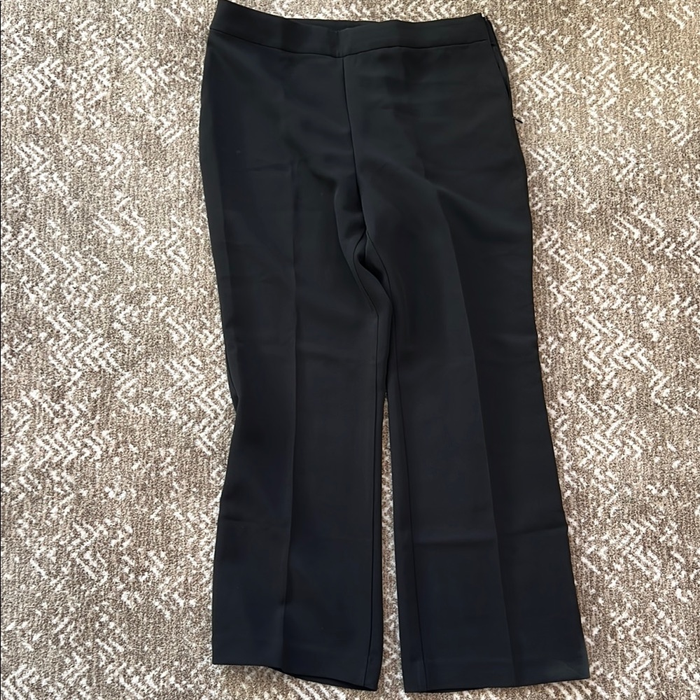 Ann Taylor Black Wide Leg Trousers
